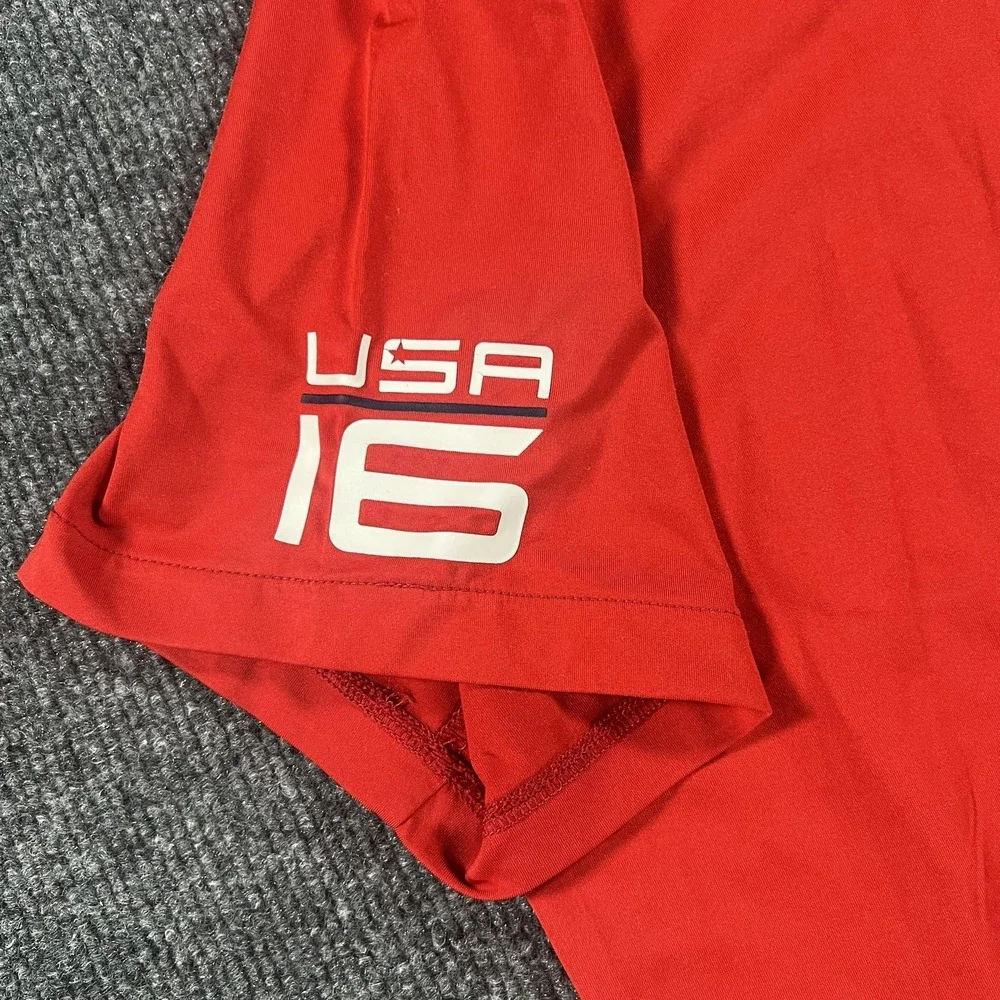 Ryder Cup USA Golf Polo Shirt Mens XL Red RLX‎ Ralph Lauren 2016 United States